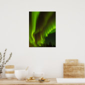 De noordelijke lichten | Fairbanks, Alaska Poster (Keuken)