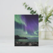 De noordelijke lichten feestdagenkaart (Staand voorkant)