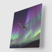 De noordelijke lichten | Noord-IJsland Vierkante Klok (Hoek)