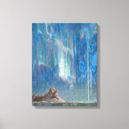 De noordelijke lichten uit Noord-Noorwegen (Aurora Canvas Afdruk