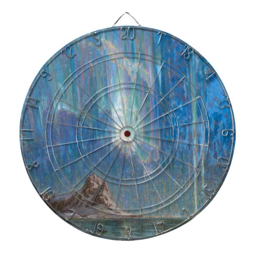 De noordelijke lichten uit Noord-Noorwegen (Aurora Dartbord (Voorkant)
