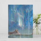 De noordelijke lichten uit Noord-Noorwegen (Aurora Kaart (Staand voorkant)