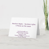 De noordelijke Noordelijke Lichten van Nachten Kaart (Achterkant)