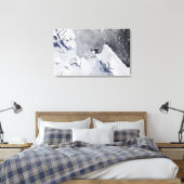 De noordelijke punt van Alexander Island Canvas Afdruk (Insitu (Slaapkamer))