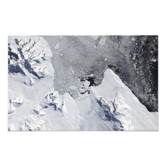 De noordelijke punt van Alexander Island Foto Afdruk (Voorkant)