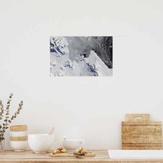 De noordelijke punt van Alexander Island Poster (Keuken)