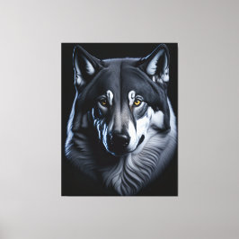De Noordelijke Wolf Canvas Afdruk