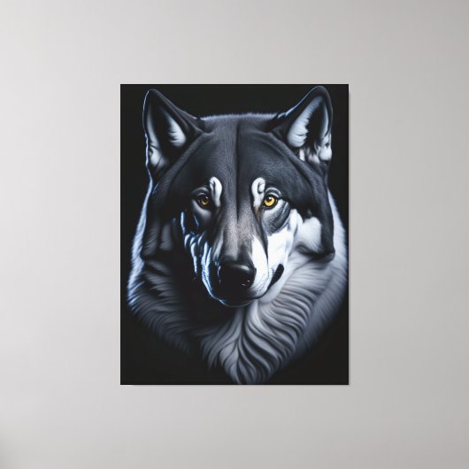 De Noordelijke Wolf Canvas Afdruk (Voorkant)