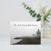 De noordkust van het meer van superieure Briefkaar Briefkaart (Staand voorkant)