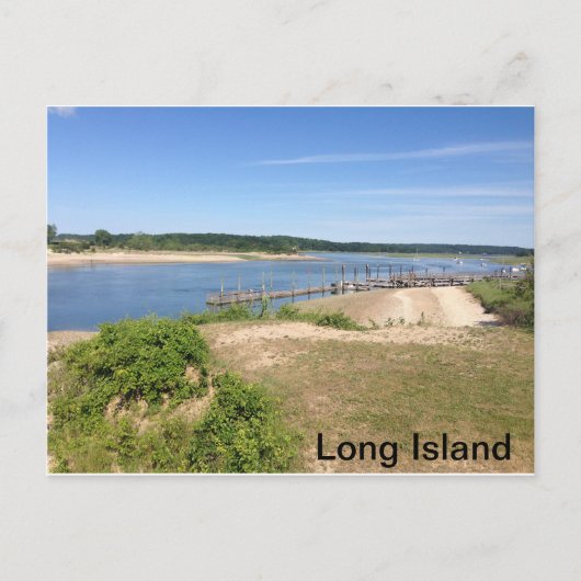 De noordkust van Long Island Briefkaart (Voorkant)