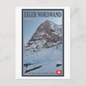 De noordmuur van de Eiger Briefkaart (Voorkant)