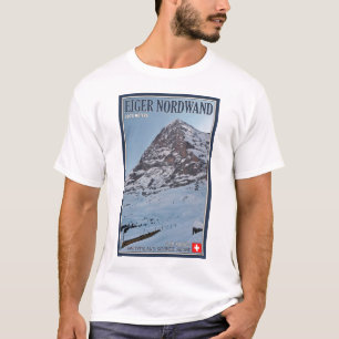 De noordmuur van de Eiger T-shirt