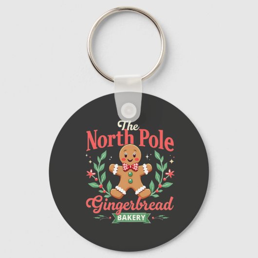 De Noordpool Bakkerij Kerst Gingerbread Sleutelhanger (Voorkant)