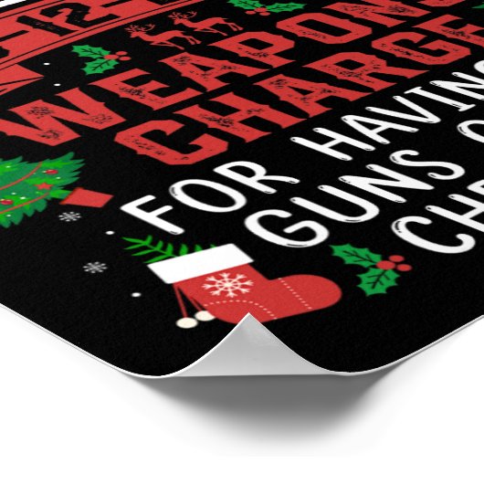 De Noordpool Correctional Weaponds laden zijn Pist Poster (Hoek)