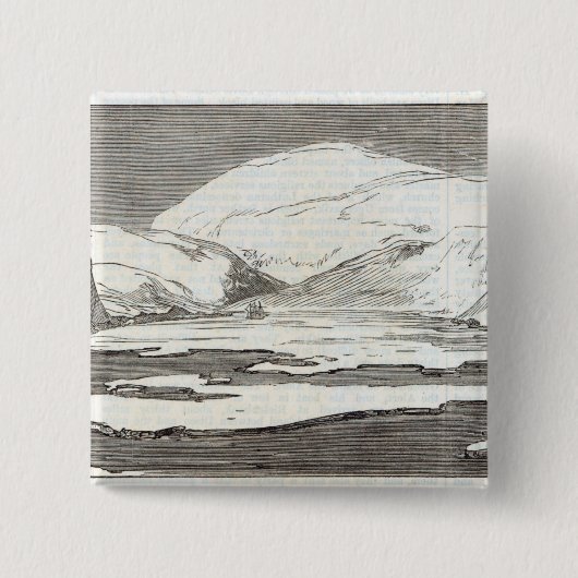 De Noordpool-expeditie Vierkante Button 5,1 Cm (Voorkant)