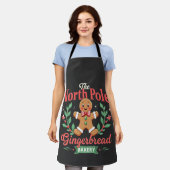 De Noordpool Gingerbread Bakery Kerstmis Schort (Gedragen)