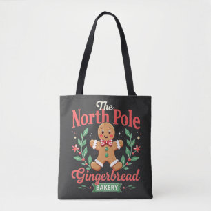 De Noordpool Gingerbread Bakery Kerstmis Tote Bag