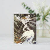 De noordwind die zich over het Zee bemoeien Briefkaart (Staand voorkant)