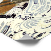 De noordwind die zich over het Zee bemoeien Poster (Hoek)