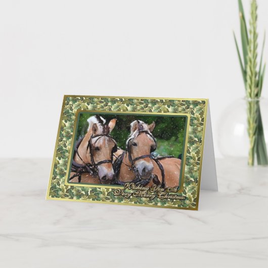 De Noorse Lege Kerstkaart van de Fjord Feestdagen Kaart (Voorkant)