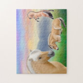 De Noorse paarden van de Fjord Puzzle Legpuzzel (Verticaal)