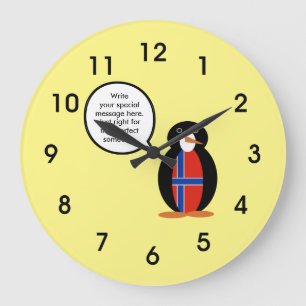 De Noorse Sprekende Vlag van de Pinguïn - Pinguïn Grote Klok