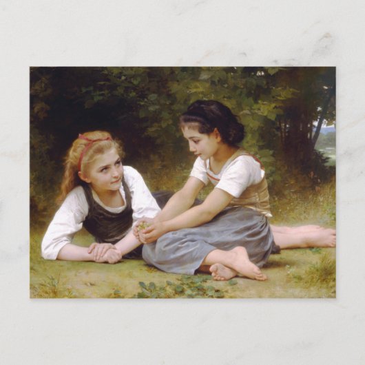 De noot Gatherers door William-Adolphe Bouguereau Briefkaart (Voorkant)