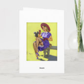 De nootachtige Speld van de Vriend omhoog Kaart (Achterkant)