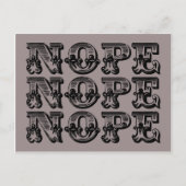 De Nope Kaart grappig briefkaart (Voorkant)