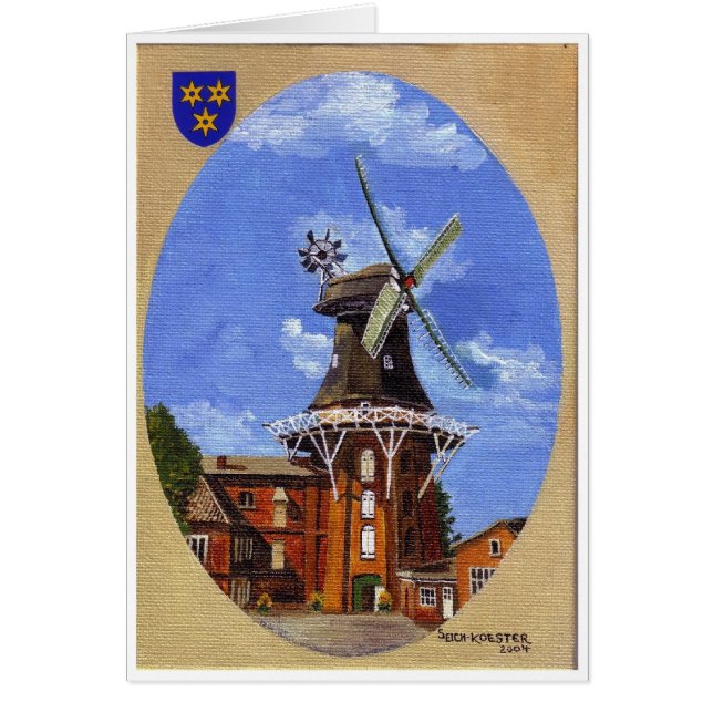 De Norden Mühle geverfd in acryl (Voorkant)