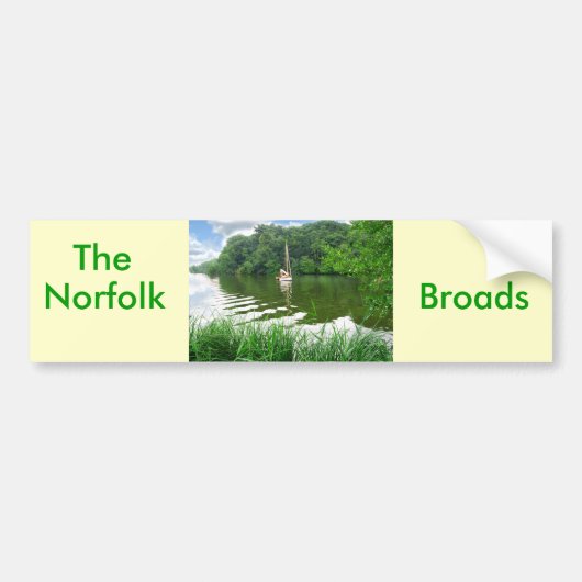 De Norfolk Broads Bumpersticker (Voorkant)