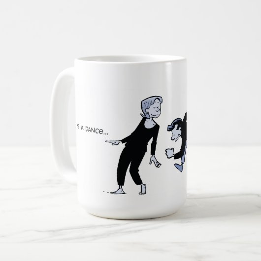 De Norm - Life is een Dance Mok (Voorkant links)