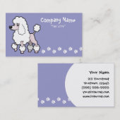 De Norm van de cartoon/Miniatuur/de Poedel van het Visitekaartje (Voorkant / Achterkant)