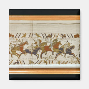 De Normandische cavalerie valt de Engelsen aan Magneet