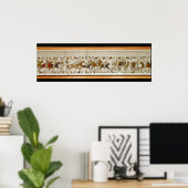 De Normandische cavalerie valt de Engelsen aan Poster (Thuiskantoor)