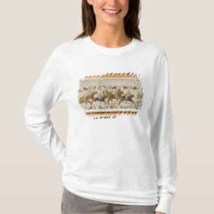 De Normandische cavalerie valt de Engelsen aan T-shirt