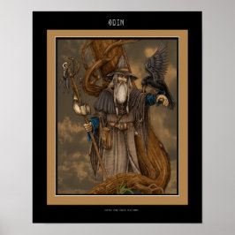 De Norse god Odin Poster