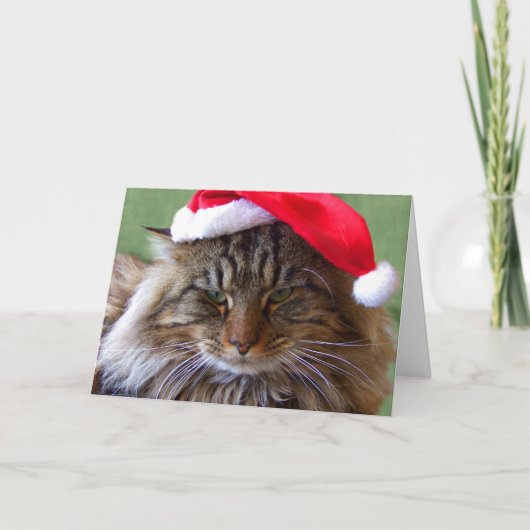 De norse Kaart van de Kat van Kerstmis (Voorkant)