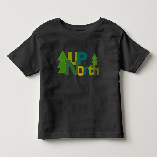 De North Pines bomen omhoog Kinder Shirts (Voorkant)