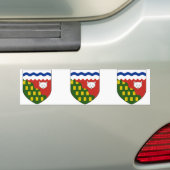 de Northwest Territories, Canada Bumpersticker (Op auto)