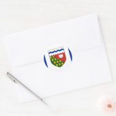 de Northwest Territories, Canada Ronde Sticker (Envelop)