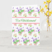 De nostalgische Bloemen Franse Groet wordt goed Kaart (Gele Bloem)