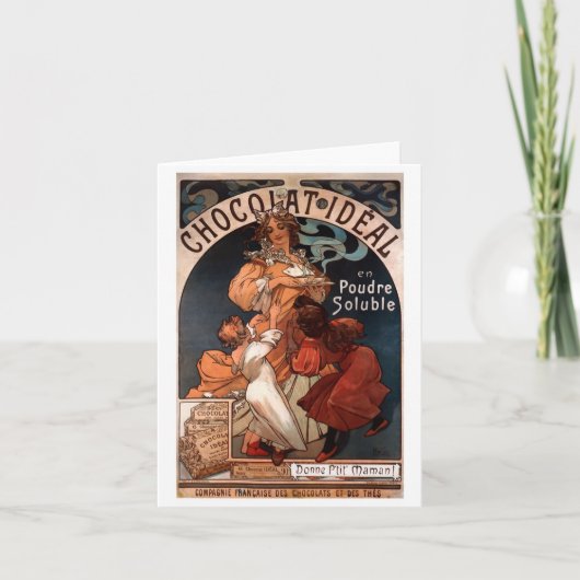 De Nota of het Wenskaart van de Chocolade van de Kaart (Voorkant)