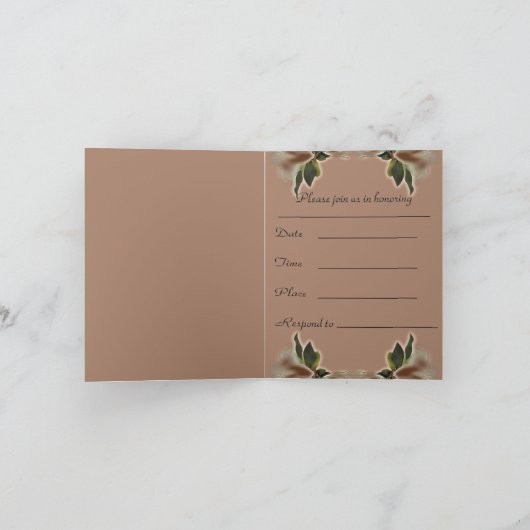 De Nota of het Wenskaart van de Uitnodiging van (Binnen)