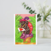 De Nota van de Liefde van het Lieveheersbeestje Feestdagenkaart (Staand voorkant)