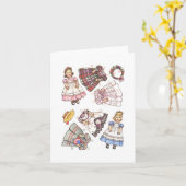 De Nota van Doll van het document Kaart (Gele Bloem)