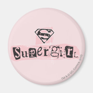 De Nota van het Losgeld van het Logo van Supergirl Magneet