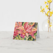 de notakaart 2.95 van de koraalorchidee kaart (Gele Bloem)