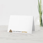 De notakaart die van Parijs het Paleis van Kaart (Achterkant)