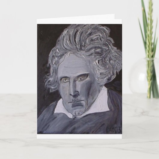 De notakaart van Beethoven Kaart (Voorkant)